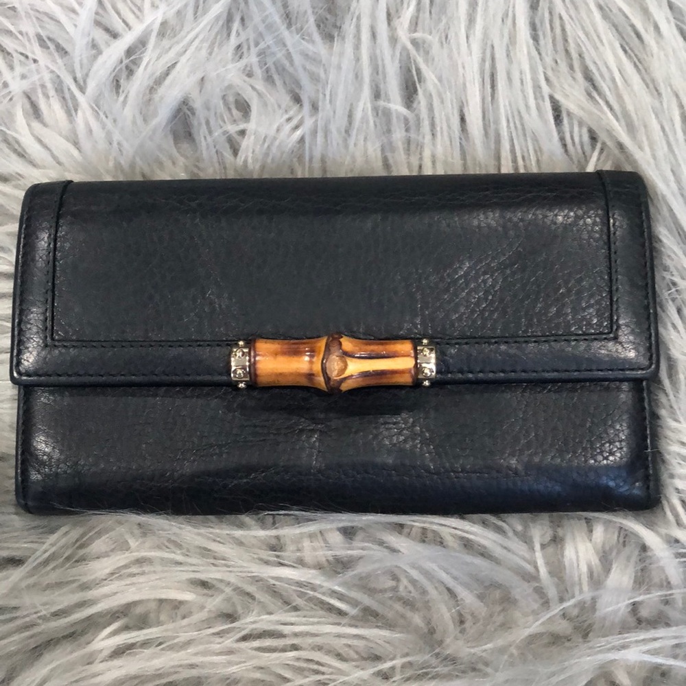 Authentic Vintage Gucci Bamboo Wallet - Picture 1 of 16